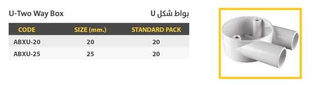 بواط UPVC شكل U